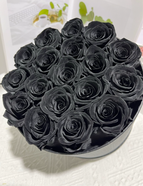 Black rose heads